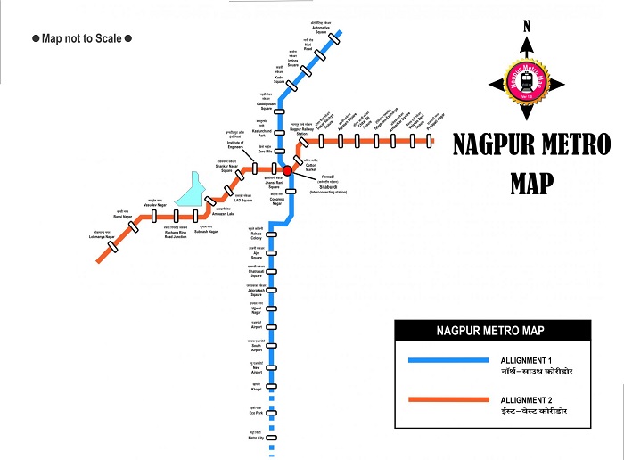 Nagpur Metro  Route Map